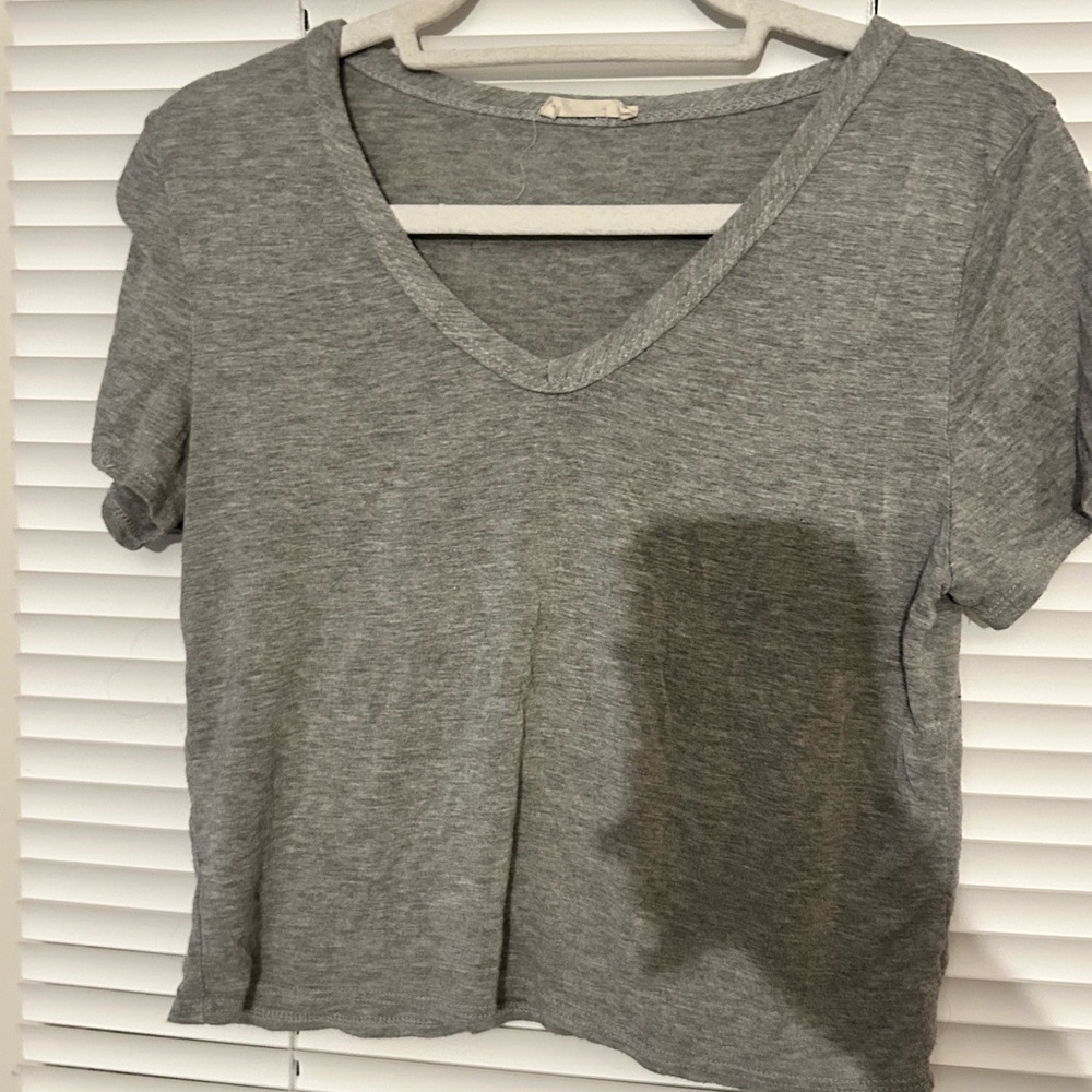 2 Gray Women's Crop-tops